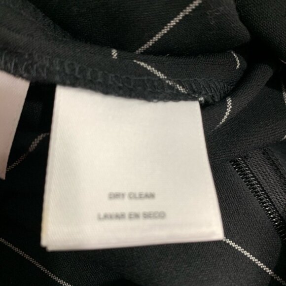 Anne Klein Black Striped Top Size 12 - Picture 5 of 14